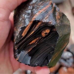Tri- Flow Obsidian, Rough